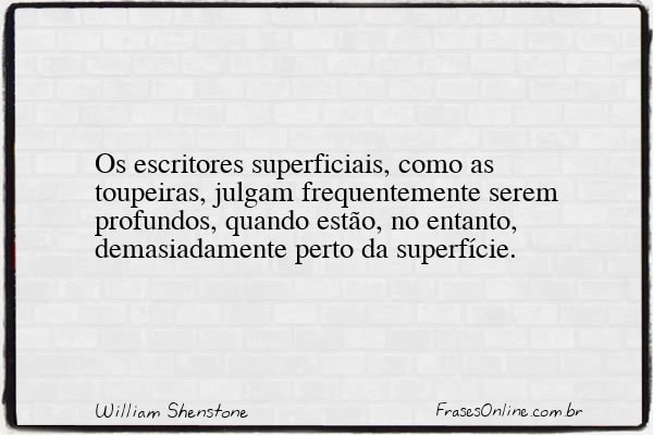Frase de William Shenstone