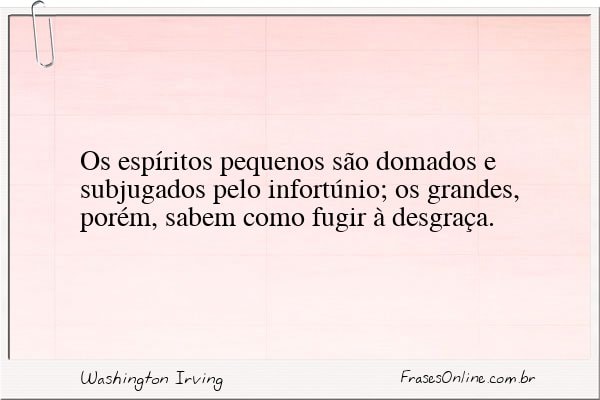 Frase de Washington Irving