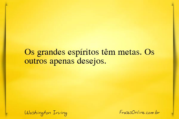 Frase de Washington Irving