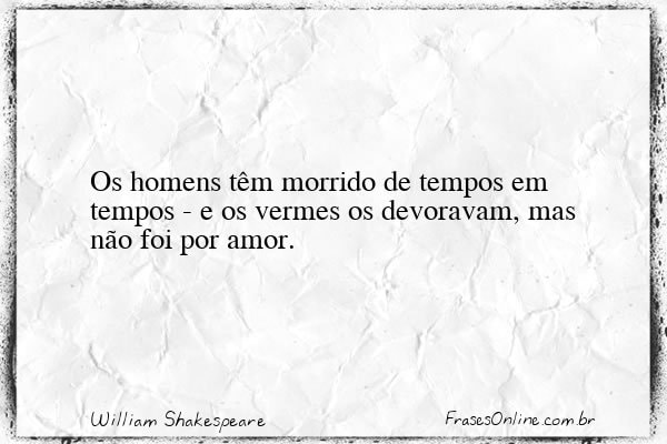 Frase de William Shakespeare