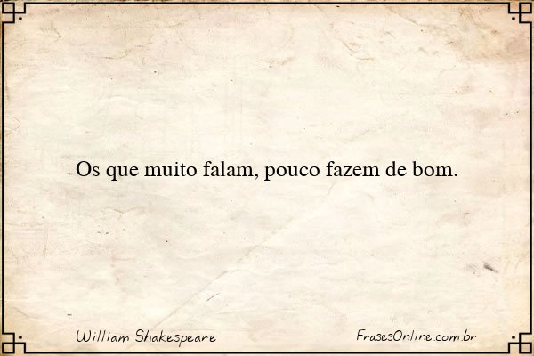 Frase de William Shakespeare