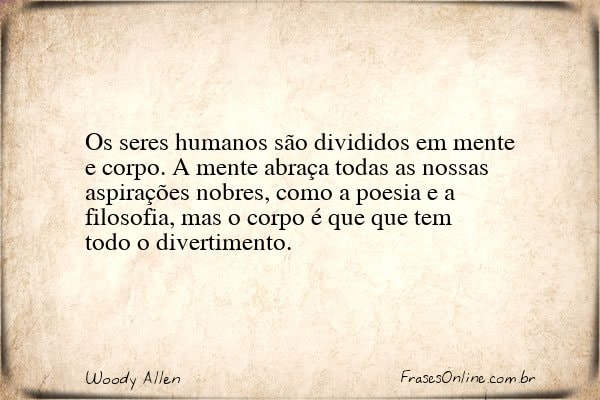 Frase de Woody Allen