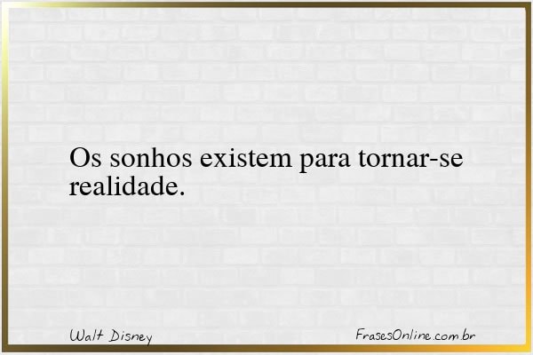 Frase de Walt Disney