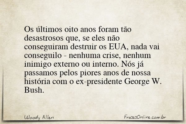 Frase de Woody Allen