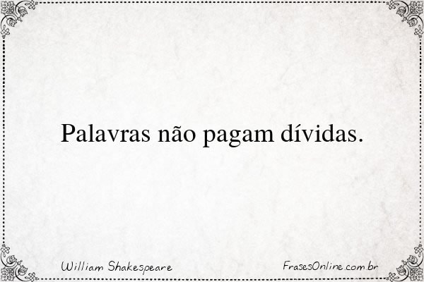 Frase de William Shakespeare
