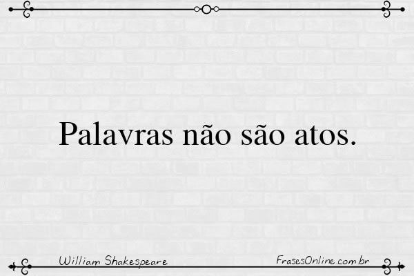 Frase de William Shakespeare