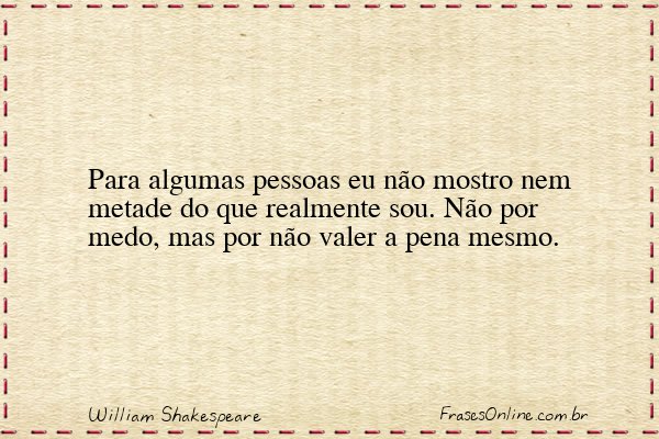 Frase de William Shakespeare