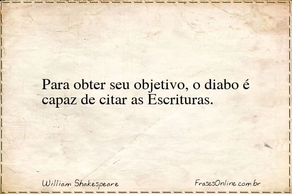 Frase de William Shakespeare