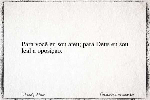 Frase de Woody Allen