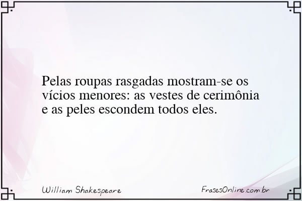 Frase de William Shakespeare