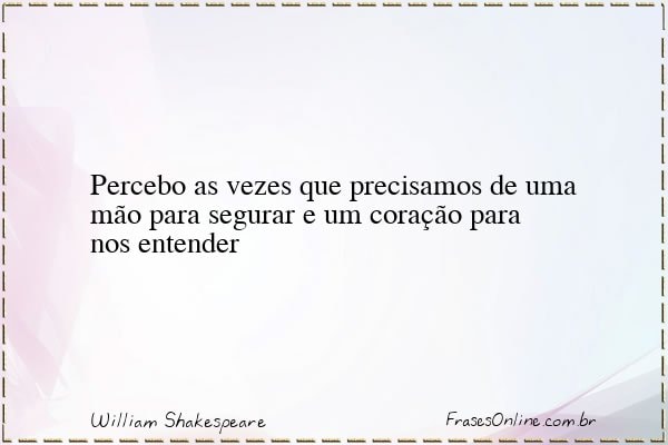 Frase de William Shakespeare