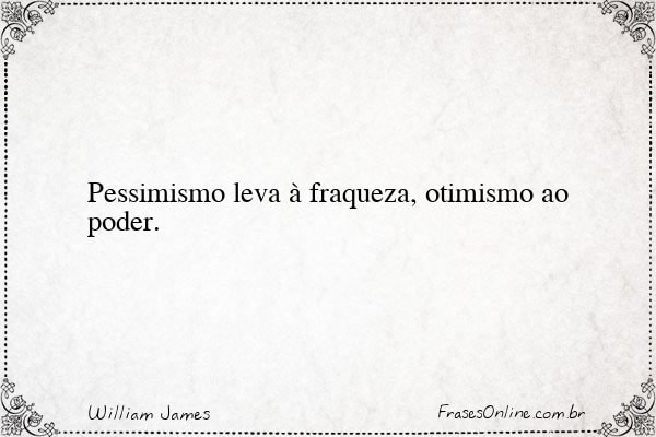 Frase de William James