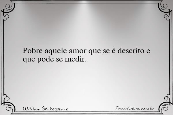 Frase de William Shakespeare