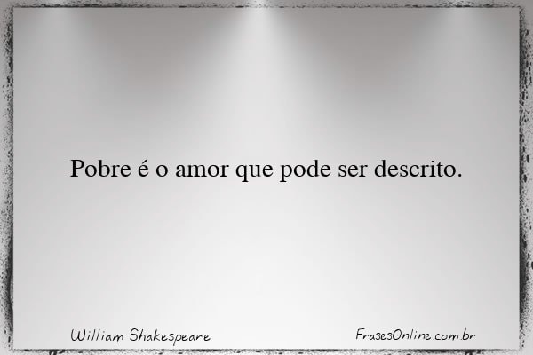 Frase de William Shakespeare