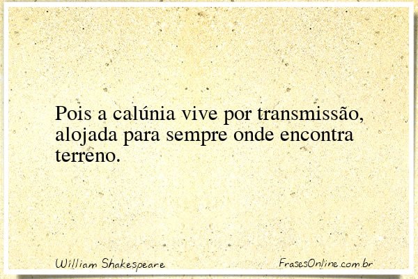 Frase de William Shakespeare