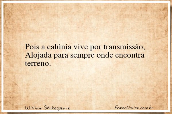 Frase de William Shakespeare