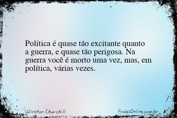 Frase de Winston Churchill