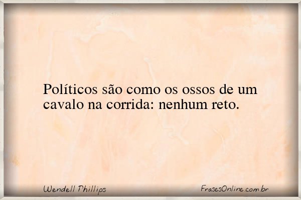 Frase de Wendell Phillips