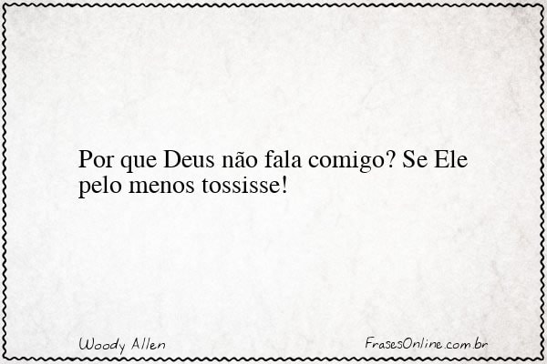 Frase de Woody Allen