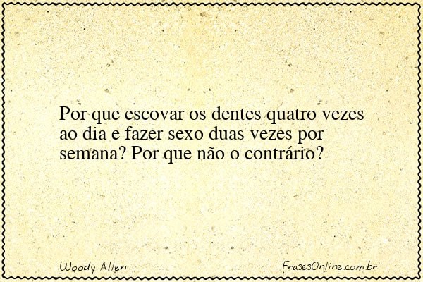 Frase de Woody Allen