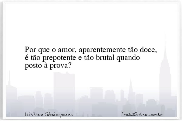 Frase de William Shakespeare