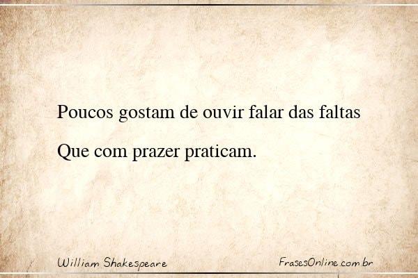 Frase de William Shakespeare