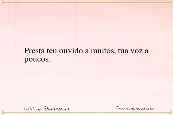 Frase de William Shakespeare