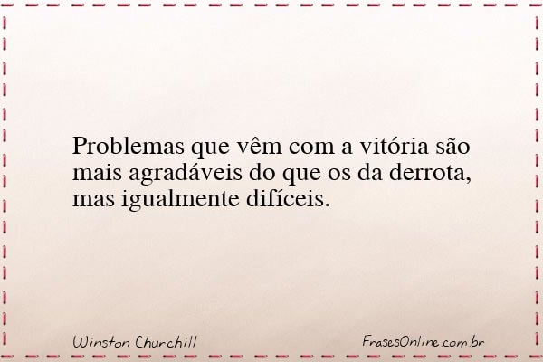 Frase de Winston Churchill