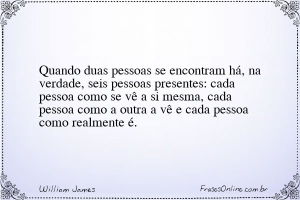 Frase de William James