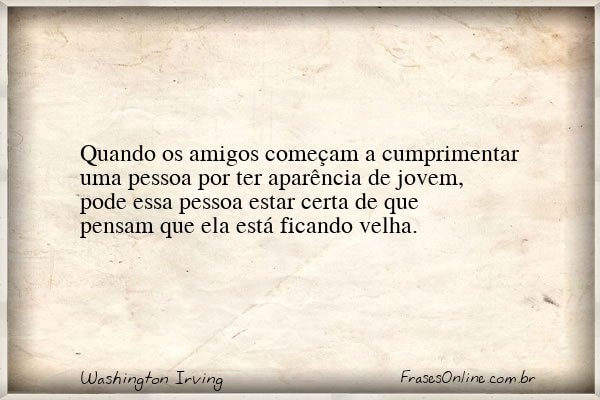 Frase de Washington Irving