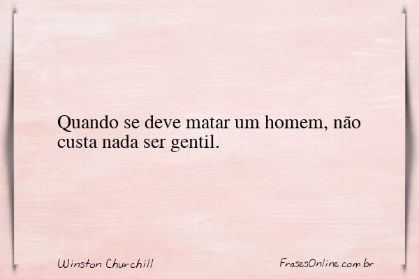 Frase de Winston Churchill