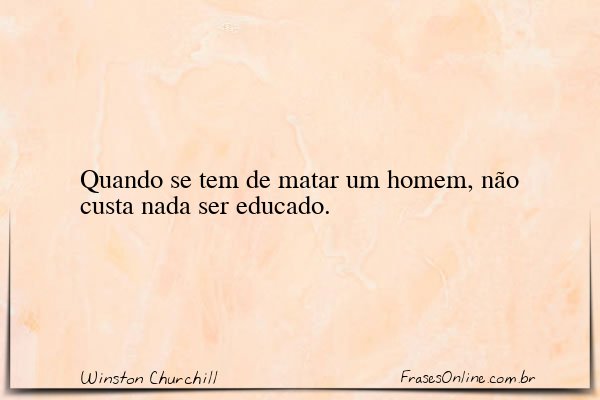 Frase de Winston Churchill