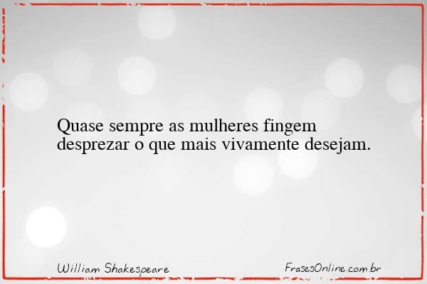 Frase de William Shakespeare
