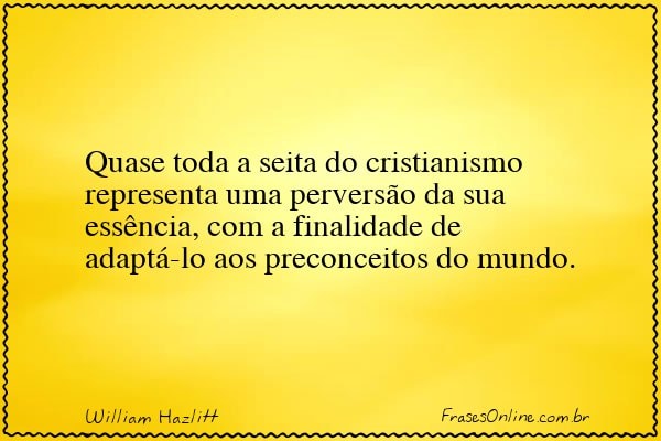 Frase de William Hazlitt