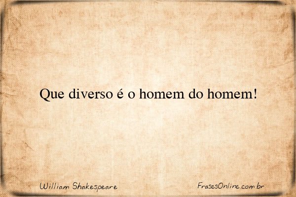 Frase de William Shakespeare