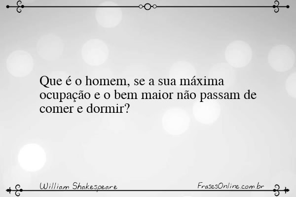 Frase de William Shakespeare
