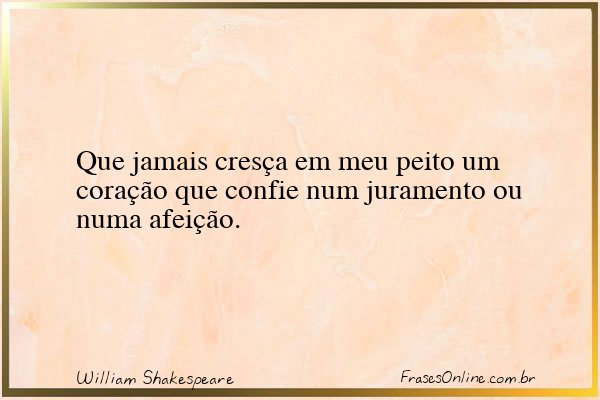 Frase de William Shakespeare