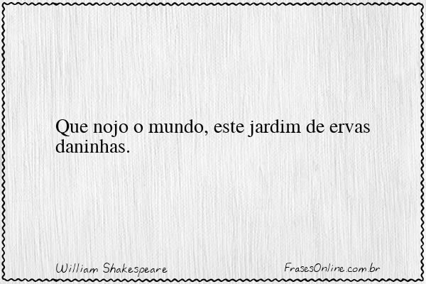 Frase de William Shakespeare