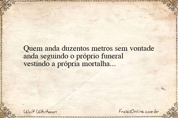 Frase de Walt Whitman