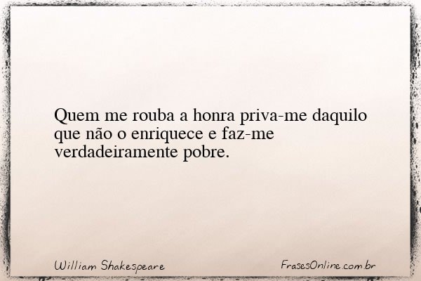 Frase de William Shakespeare