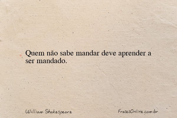 Frase de William Shakespeare