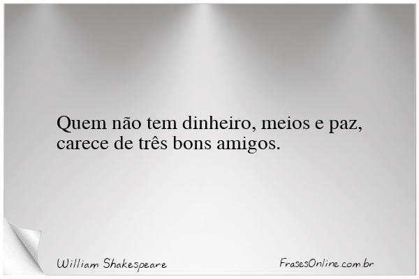 Frase de William Shakespeare