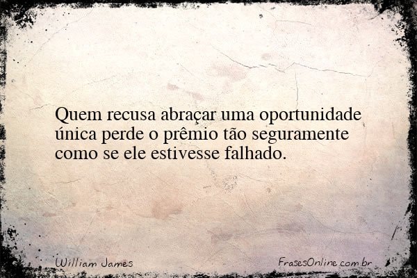Frase de William James