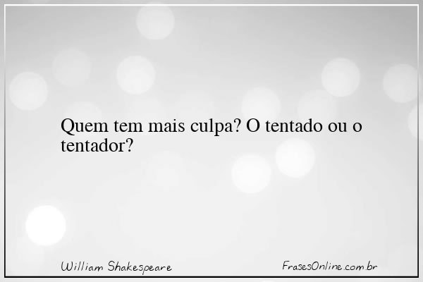 Frase de William Shakespeare