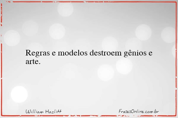 Frase de William Hazlitt