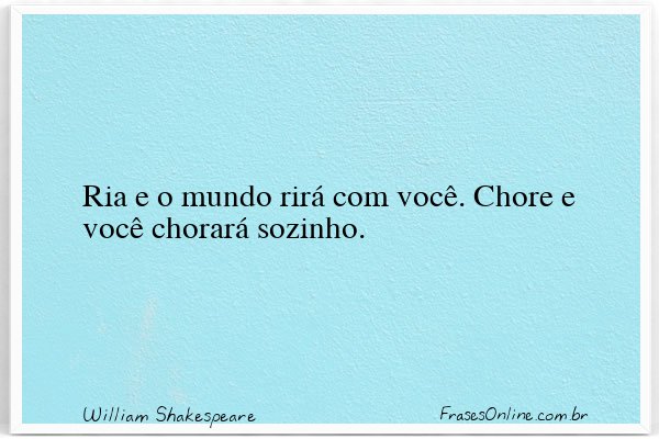 Frase de William Shakespeare