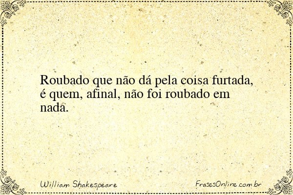 Frase de William Shakespeare