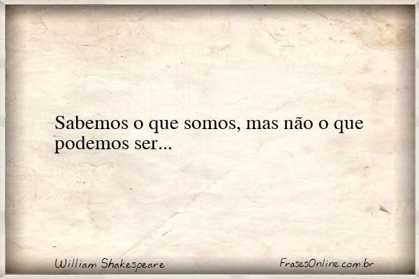 Frase de William Shakespeare