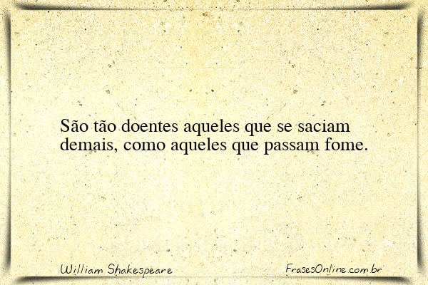Frase de William Shakespeare
