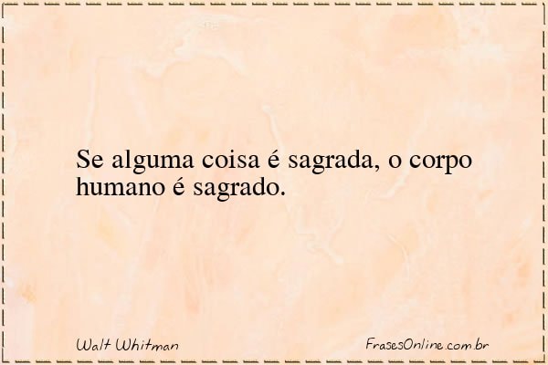 Frase de Walt Whitman